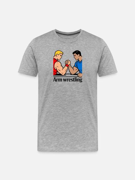 Bras de fer - T-shirt bio Premium Homme - gris chiné
