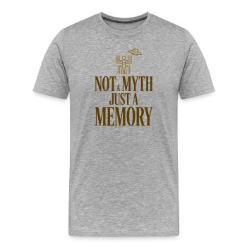 Keine Mythos-Erinnerung - Männer Premium Bio T-Shirt - Grau meliert - Vorne - Damien (186cm)