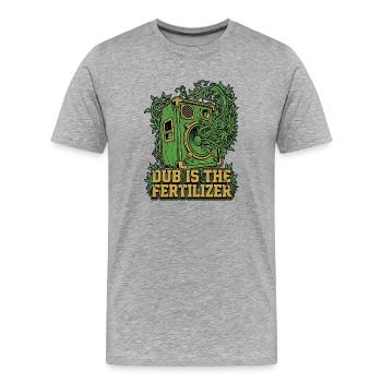 Dub Reggae Garden - T-shirt bio Premium Homme - gris chiné - Devant - Damien (186cm)