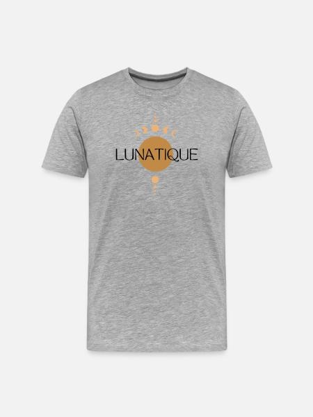 Lunatique - T-shirt bio Premium Homme - gris chiné