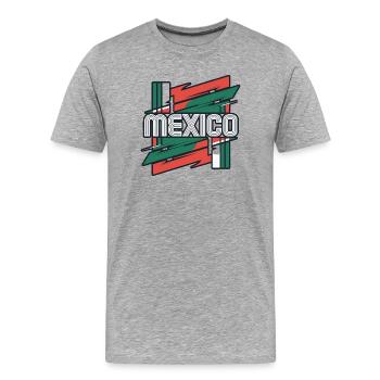 Mexico - Men's Premium Organic T-Shirt - heather grey - Front - Damien (186cm)