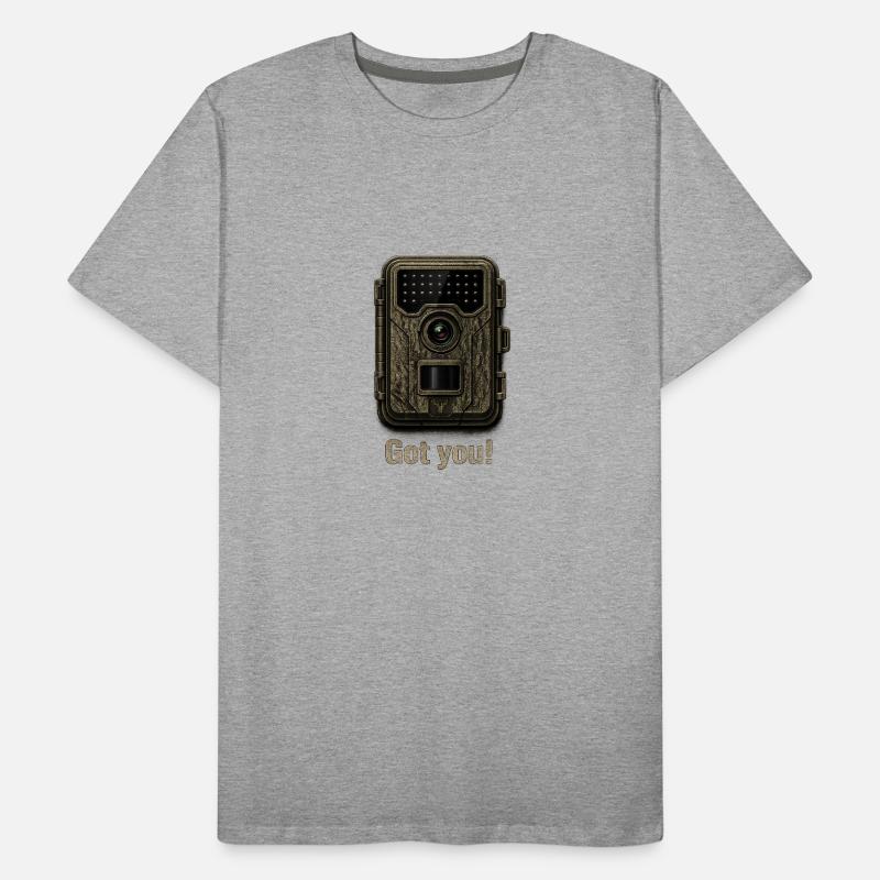 Caméra de chasse T-shirt bio Premium Homme