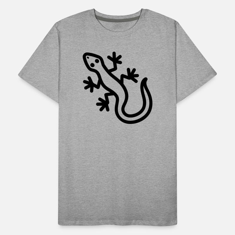 Eidechse Männer Premium Bio T-Shirt