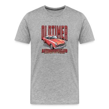 Classic Car Automobil Club in a Vintage Style - Männer Premium Bio T-Shirt - Grau meliert - Vorne - Damien (186cm)