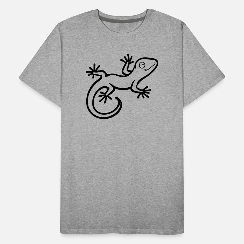 Eidechse Männer Premium Bio T-Shirt