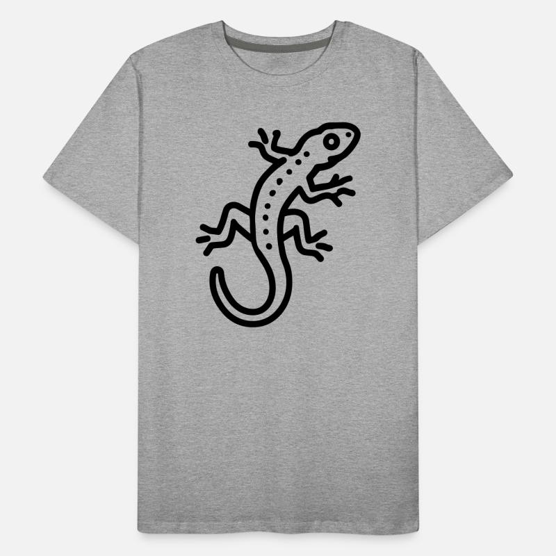 Eidechse Männer Premium Bio T-Shirt