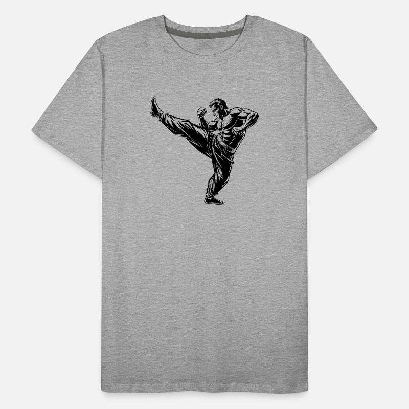 Fighter Kick Männer Premium Bio T-Shirt