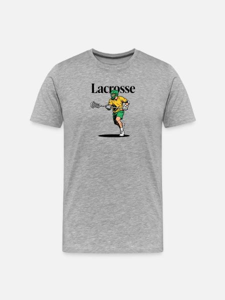 Lacrosse Sport - Men's Premium Organic T-Shirt - heather grey