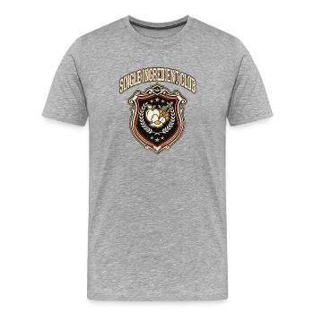 Club à ingrédient unique - T-shirt bio Premium Homme - gris chiné - Devant - Damien (186cm)