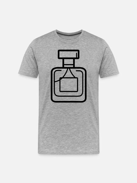 perfume bottle - Men's Premium Organic T-Shirt - heather grey