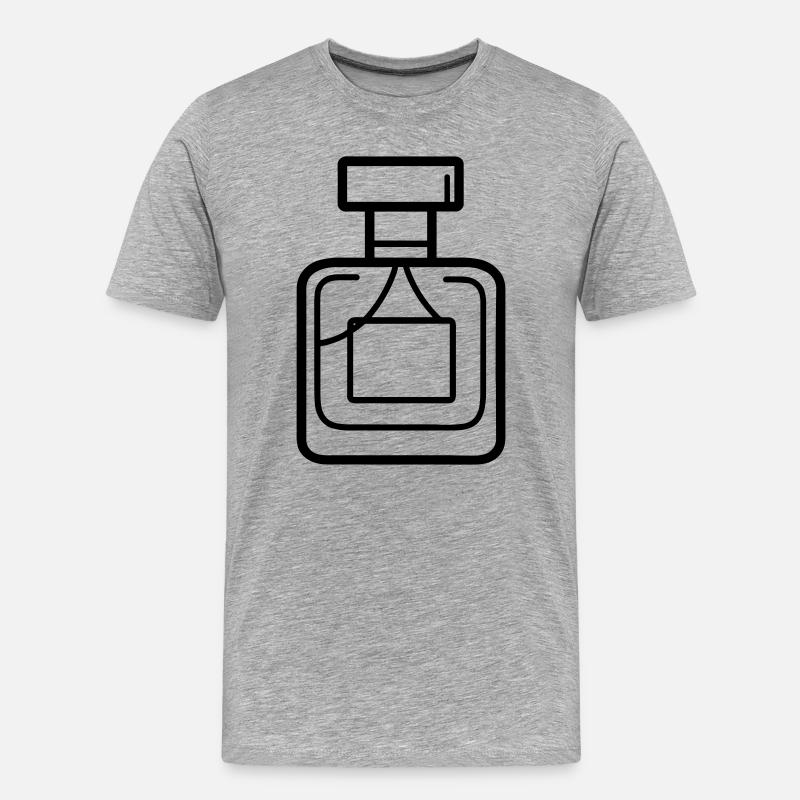 Parfümflasche - Männer Premium Bio T-Shirt - Grau meliert