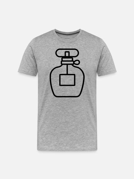 perfume bottle - Men's Premium Organic T-Shirt - heather grey