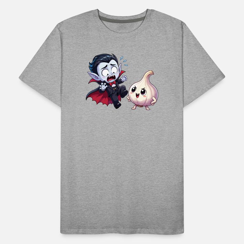 Vampire rencontre ami à l’ail T-shirt bio Premium Homme