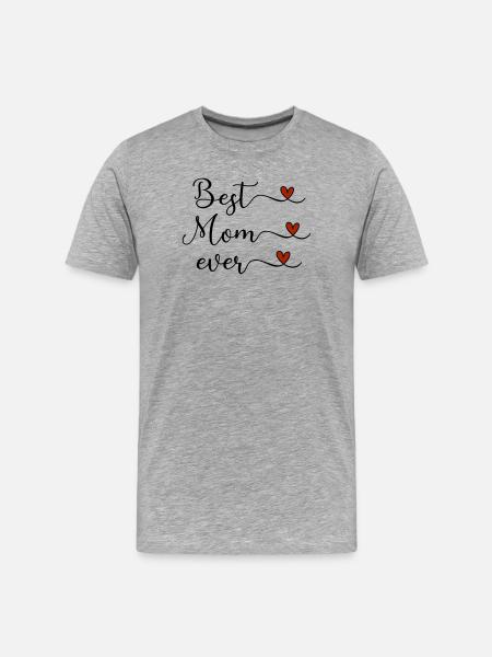 Meilleure maman - T-shirt bio Premium Homme - gris chiné