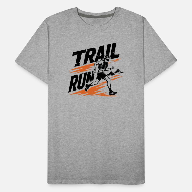 course sur sentier T-shirt bio Premium Homme