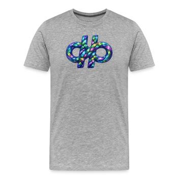 Hashtag infinite - Men's Premium Organic T-Shirt - heather grey - Front - Damien (186cm)