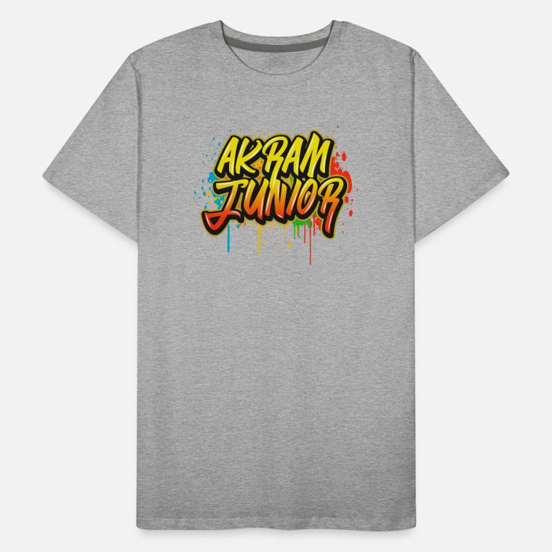 Akram Junior Graffiti Men's Premium Organic T-Shirt