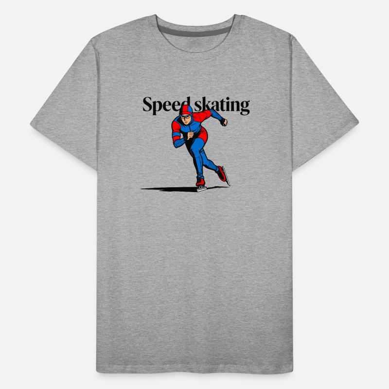 Eiskunstlauf Männer Premium Bio T-Shirt