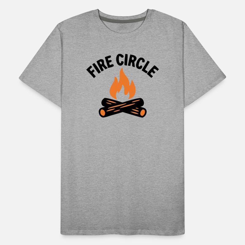 Campfire Fire Pit Camping Boy Scout Men's Premium Organic T-Shirt