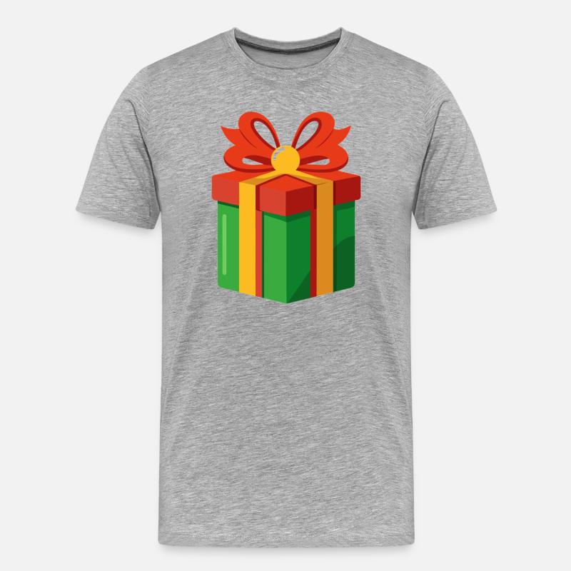 Geschenk - Männer Premium Bio T-Shirt - Grau meliert
