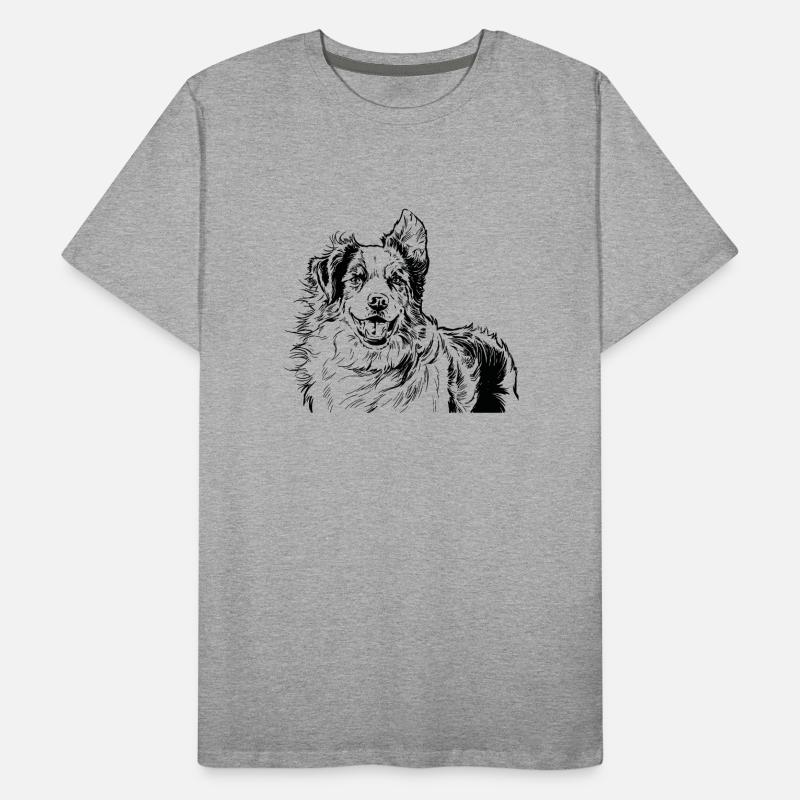 Australian Shepherd Männer Premium Bio T-Shirt