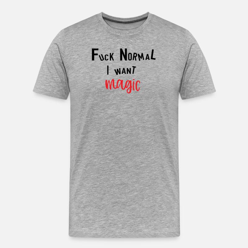 Magic - Männer Premium Bio T-Shirt - Grau meliert