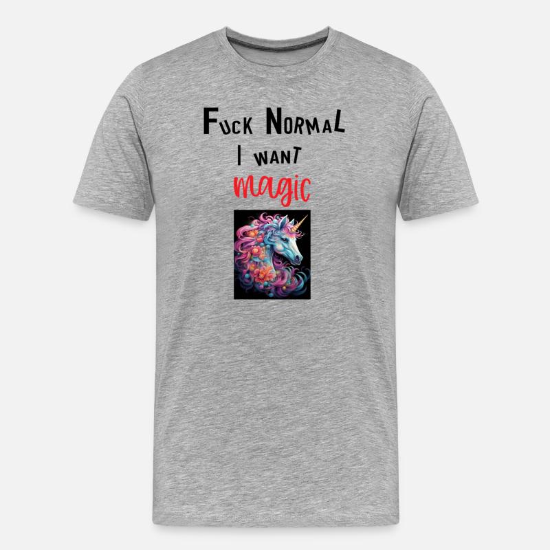 Magic - Männer Premium Bio T-Shirt - Grau meliert