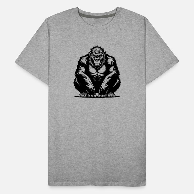 Gorilla Männer Premium Bio T-Shirt