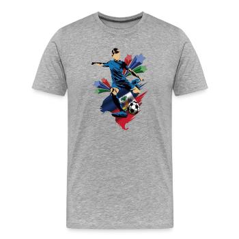 Haiti - Haiti - Flags - Men's Premium Organic T-Shirt - heather grey - Front - Damien (186cm)