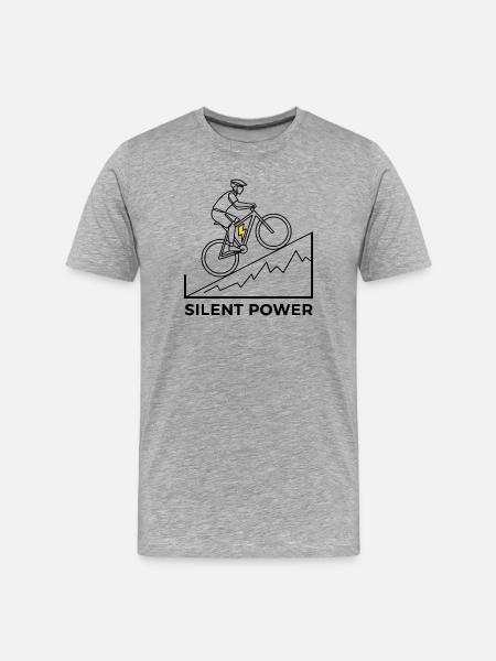 Montée éclair - T-shirt bio Premium Homme - gris chiné