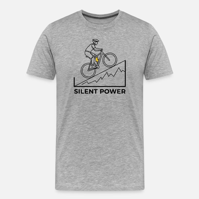 Montée éclair - T-shirt bio Premium Homme - gris chiné