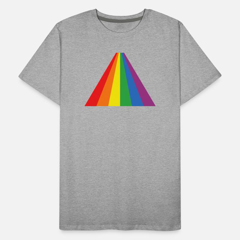 Rainbow Triangle Bold Men's Premium Organic T-Shirt