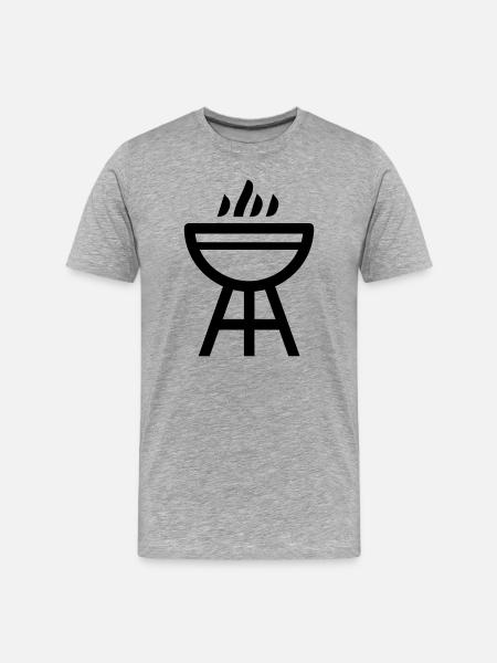 barbecue - T-shirt bio Premium Homme - gris chiné