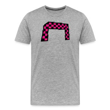 FPV Racing Gate Drohnenrennen Quadcopter - Männer Premium Bio T-Shirt - Grau meliert - Vorne - Damien (186cm)