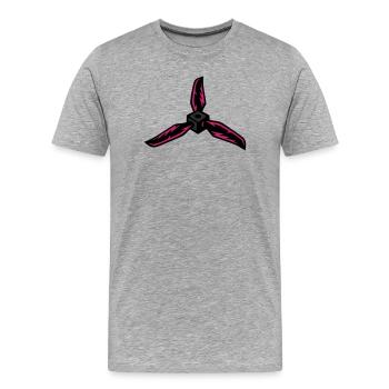 Drones Propeller FPV Racing RC Model Making - Men's Premium Organic T-Shirt - heather grey - Front - Damien (186cm)
