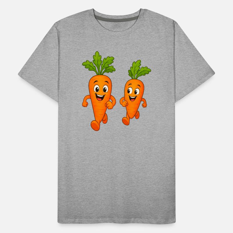 Carrots while jogging Men's Premium Organic T-Shirt