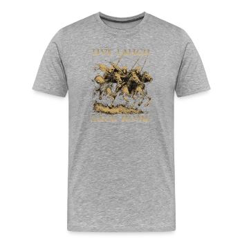 Late Antique History Romans Germanic tribes HEMA Buhurt - Men's Premium Organic T-Shirt - heather grey - Front - Damien (186cm)