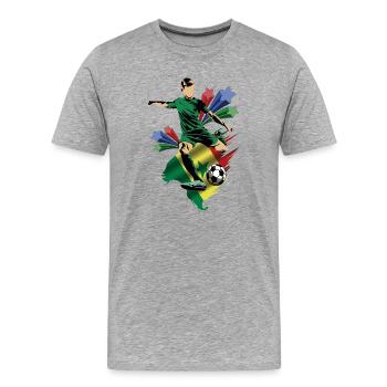 Senegal – Senegal – Flaggen - Männer Premium Bio T-Shirt - Grau meliert - Vorne - Damien (186cm)