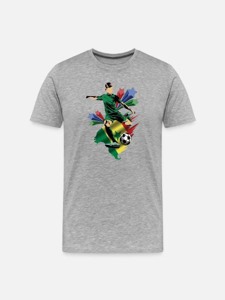 Sénégal - Sénégal - Drapeaux - T-shirt bio Premium Homme - gris chiné