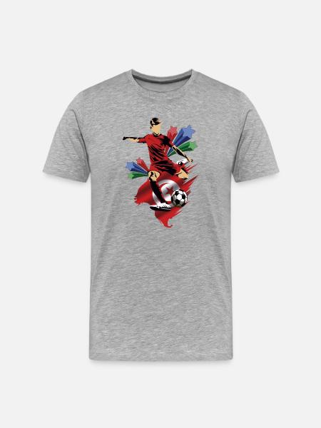 Tunez - Tunisia - Flags - Men's Premium Organic T-Shirt - heather grey