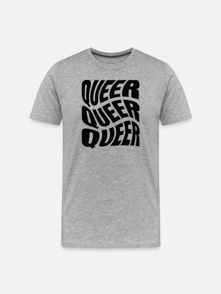 -2026-_LGBTQ_Queer_Queer_Queer - Men's Premium Organic T-Shirt - heather grey