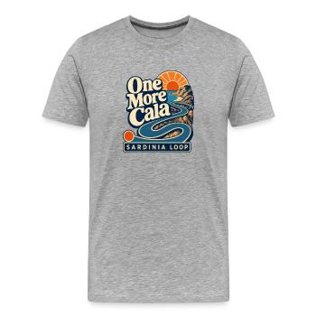 Roadtrip schenkt eine weitere Cala Sardinia Schleife - Männer Premium Bio T-Shirt - Grau meliert - Vorne - Damien (186cm)