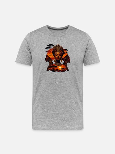 Royal Evening Sun Africa - Men's Premium Organic T-Shirt - heather grey