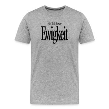 Sterne Auf Zeit  - Männer Premium Bio T-Shirt - Grau meliert - Vorne - Damien (186cm)