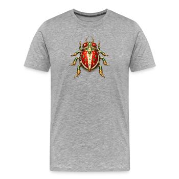 Christmas Crawlers - Men's Premium Organic T-Shirt - heather grey - Front - Damien (186cm)