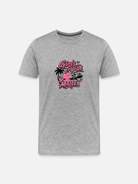 Malle Girls Trip - Men's Premium Organic T-Shirt - heather grey