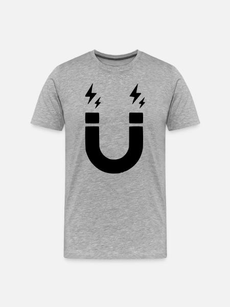 Aimant - T-shirt bio Premium Homme - gris chiné