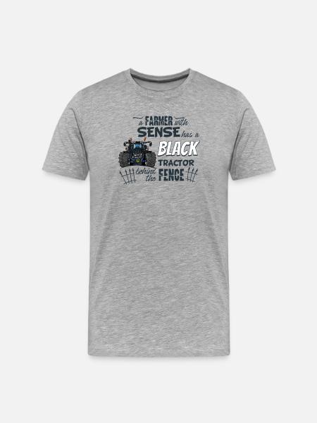 1396_A_Farmer_with_sense - Men's Premium Organic T-Shirt - heather grey
