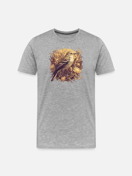 Oiseaux moqueurs Oiseaux moqueurs - T-shirt bio Premium Homme - gris chiné
