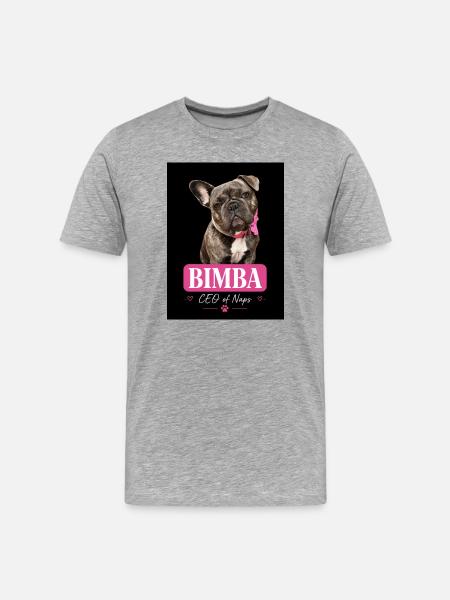 Fille PDG de la sieste - T-shirt bio Premium Homme - gris chiné